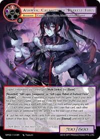 Ashwyn, Calamity of Darkest Fires - Masterpiece Collection 02 "Fates Reunited!" - Force of Will card