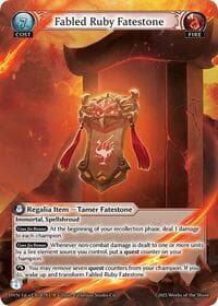 Fabled Ruby Fatestone // Suzaku, Vermillion Phoenix - Abyssal Heaven - Grand Archive TCG card