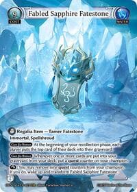 Fabled Sapphire Fatestone // Genbu, Black Tortoise - Abyssal Heaven - Grand Archive TCG card