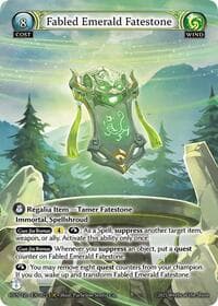 Fabled Emerald Fatestone // Byakko, White Tiger - Abyssal Heaven - Grand Archive TCG card