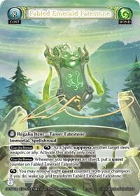 Fabled Emerald Fatestone // Byakko, White Tiger (CSR) - Abyssal Heaven - Grand Archive TCG card