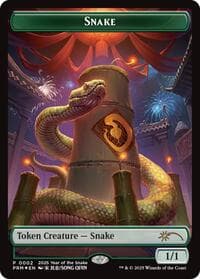 Snake Token (Year of the Snake 2025) - Standard Showdown Promos - Magic: The Gathering card