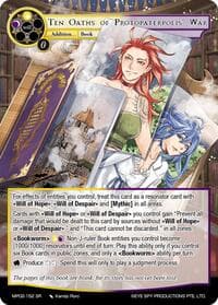 Ten Oaths of Protopaterpolis' War - Masterpiece Collection 02 "Fates Reunited!" - Force of Will card