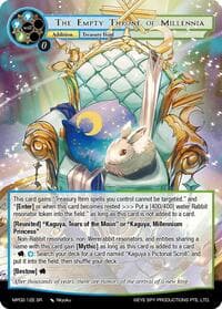The Empty Throne of Millennia - Masterpiece Collection 02 "Fates Reunited!" - Force of Will card