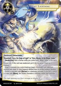 Zero's Light Lightning - Masterpiece Collection 02 "Fates Reunited!" - Force of Will card