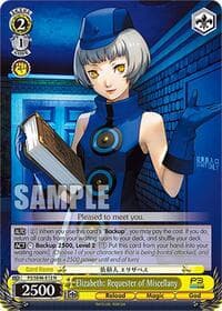 Elizabeth: Requester of Miscellany - Persona 3 Reload Premium Booster - Weiss Schwarz card