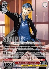 Junpei Iori: S.E.E.S. (PER) - Persona 3 Reload Premium Booster - Weiss Schwarz card