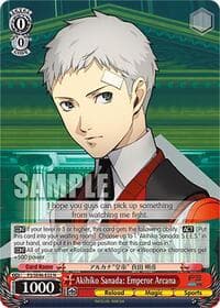 Akihiko Sanada: Emperor Arcana - Persona 3 Reload Premium Booster - Weiss Schwarz card
