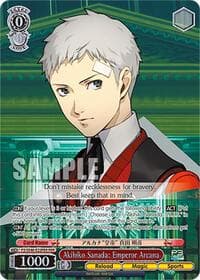 Akihiko Sanada: Emperor Arcana (PER) - Persona 3 Reload Premium Booster - Weiss Schwarz card