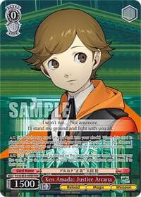 Ken Amada: Justice Arcana (PER) - Persona 3 Reload Premium Booster - Weiss Schwarz card
