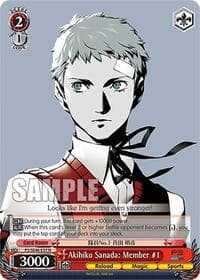 Akihiko Sanada: Member #1 - Persona 3 Reload Premium Booster - Weiss Schwarz card