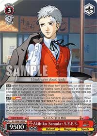 Akihiko Sanada: S.E.E.S. - Persona 3 Reload Premium Booster - Weiss Schwarz card