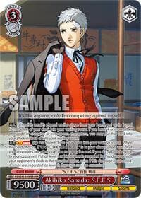 Akihiko Sanada: S.E.E.S. (PER) - Persona 3 Reload Premium Booster - Weiss Schwarz card