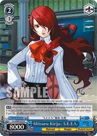 Mitsuru Kirijo: S.E.E.S. - Persona 3 Reload Premium Booster - Weiss Schwarz card