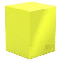 Boulder Deck Case 100+ - Solid Neon Yellow - Ultimate Guard Deck Boxes - Deck Boxes card