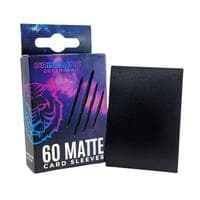Japanese Matte Sleeves - Black / Obsidian (60-Pack) - Prismatic Defender Card Sleeves - Card Sleeves card