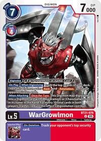 WarGrowlmon - World Convergence - Digimon Card Game card