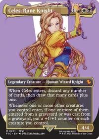 Celes, Rune Knight (Borderless) - Commander: FINAL FANTASY - Magic: The Gathering card