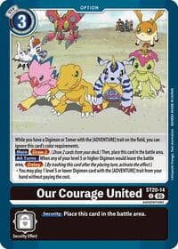 Our Courage United - Starter Deck 20: Protector of Light - Digimon Card Game card