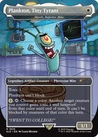 Plankton, Tiny Tyrant - Skrelv, Defector Mite - Secret Lair Drop Series - Magic: The Gathering card