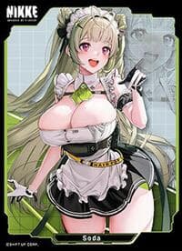 Chara Sleeve Collection Matte Series No.MT2051: Goddess of Victory: Nikke - Nikke Soda (65-Pack) - Movic Imported Card Sleeves - Card Sleeves card