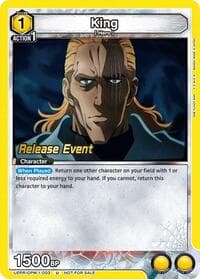 King (003) - UE06BT: One Punch Man Release Event Cards - Union Arena card