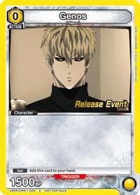 Genos (005) - UE06BT: One Punch Man Release Event Cards - Union Arena card