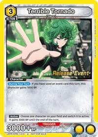 Terrible Tornado (013) - UE06BT: One Punch Man Release Event Cards - Union Arena card