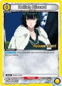 Hellish Blizzard (019) - UE06BT: One Punch Man Release Event Cards - Union Arena card