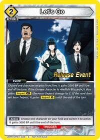 Let's Go - UE06BT: One Punch Man Release Event Cards - Union Arena card