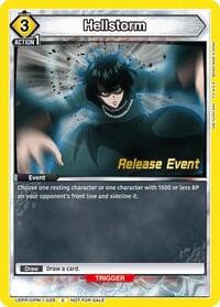 Hellstorm - UE06BT: One Punch Man Release Event Cards - Union Arena card