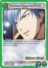 Handsome Kamen Amai Mask - UE06BT: One Punch Man Release Event Cards - Union Arena card