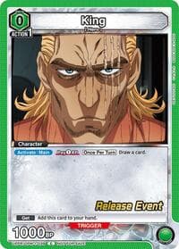 King (039) - UE06BT: One Punch Man Release Event Cards - Union Arena card