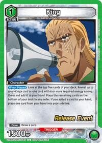 King (040) - UE06BT: One Punch Man Release Event Cards - Union Arena card