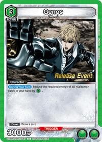 Genos (047) - UE06BT: One Punch Man Release Event Cards - Union Arena card