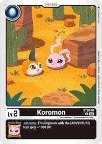 Koromon - Starter Deck 20: Protector of Light - Digimon Card Game card