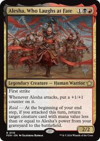 Alesha, Who Laughs at Fate - Promo Pack: Aetherdrift - Magic: The Gathering card