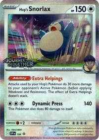 Hop's Snorlax - 184 (Prerelease) - SV: Scarlet & Violet Promo Cards - Pokemon card