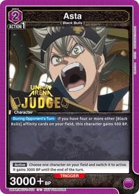 Asta (003) (Judge Pack) - Union Arena Promotion Cards - Union Arena card