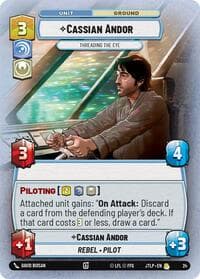 Cassian Andor - Threading the Eye (Foil) - Jump to Lightspeed: Weekly Play Promos - Star Wars: Unlimited card