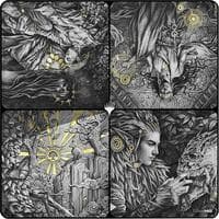 Magali Villeneuve Playmat for Magic: The Gathering (Kickstarter Exclusive) - Secret Lair Sketches (2-Player Playmat) - Ultra Pro Playmats - Playmats card