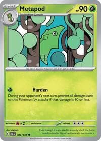 Metapod - SV09: Journey Together - Pokemon card