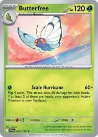 Butterfree - SV09: Journey Together - Pokemon card