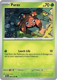 Paras - SV09: Journey Together - Pokemon card