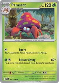 Parasect - SV09: Journey Together - Pokemon card