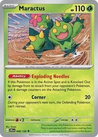 Maractus - SV09: Journey Together - Pokemon card