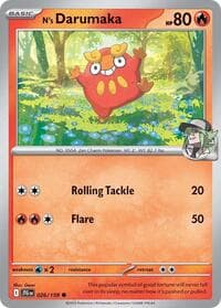 N's Darumaka - SV09: Journey Together - Pokemon card
