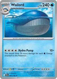 Wailord - SV09: Journey Together - Pokemon card