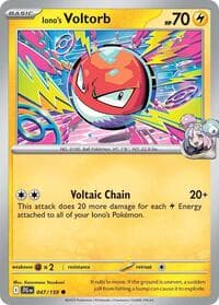 Iono's Voltorb - SV09: Journey Together - Pokemon card