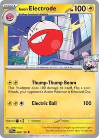 Iono's Electrode - SV09: Journey Together - Pokemon card